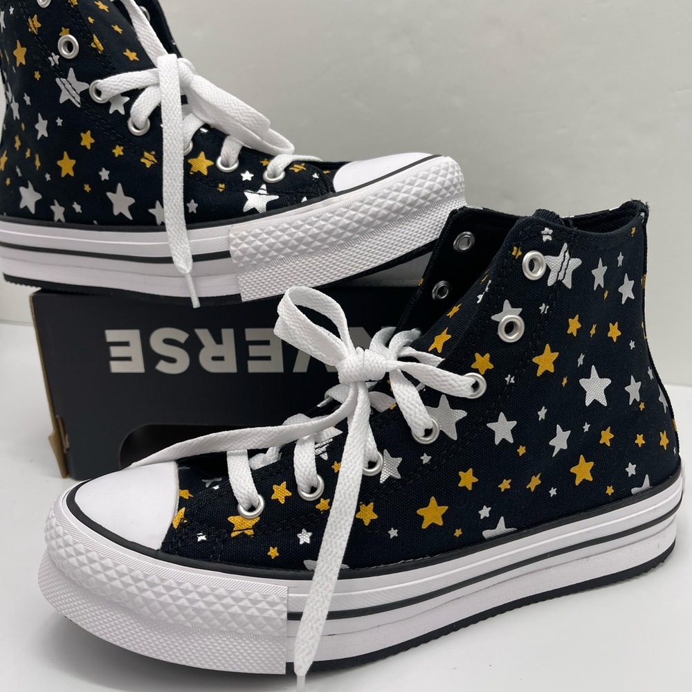 Converse WMNS Star Pattern High-Top
CTAS EVA LIFT HI
BLACK/SILVER/GOLD Sneakers - Picture 8 of 16